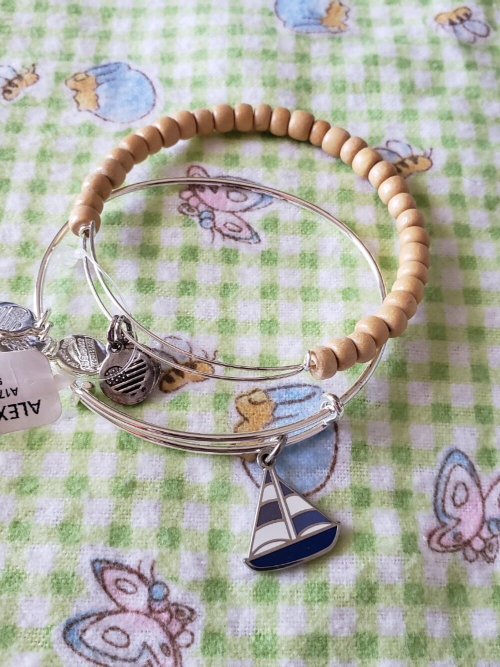 New ⛵️ Alex & Ani Sailboat Set ⛵️ Bangle Charm 768